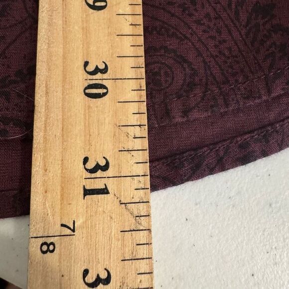 Tasso Elba Men’s Button Up Long Sleeve Shirt Red Paisley Graphic Size Large - Picture 8 of 9